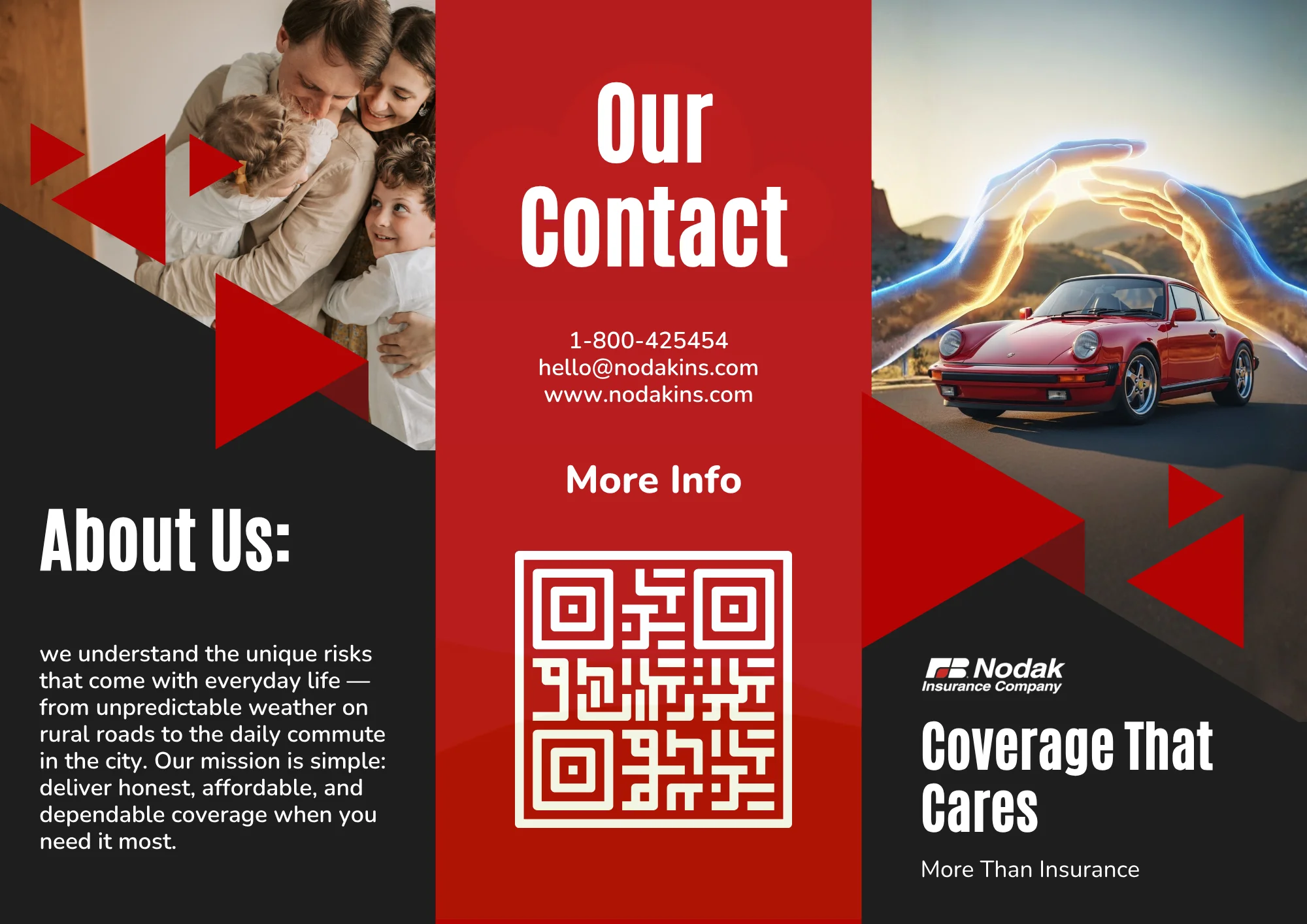 Nodak – Auto Insurance Tri-Fold Brochure Design