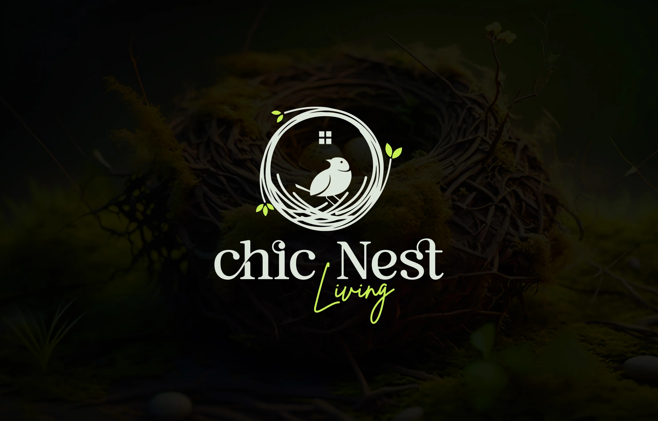Chic-Nest Living – Modern Lifestyle Logo Design