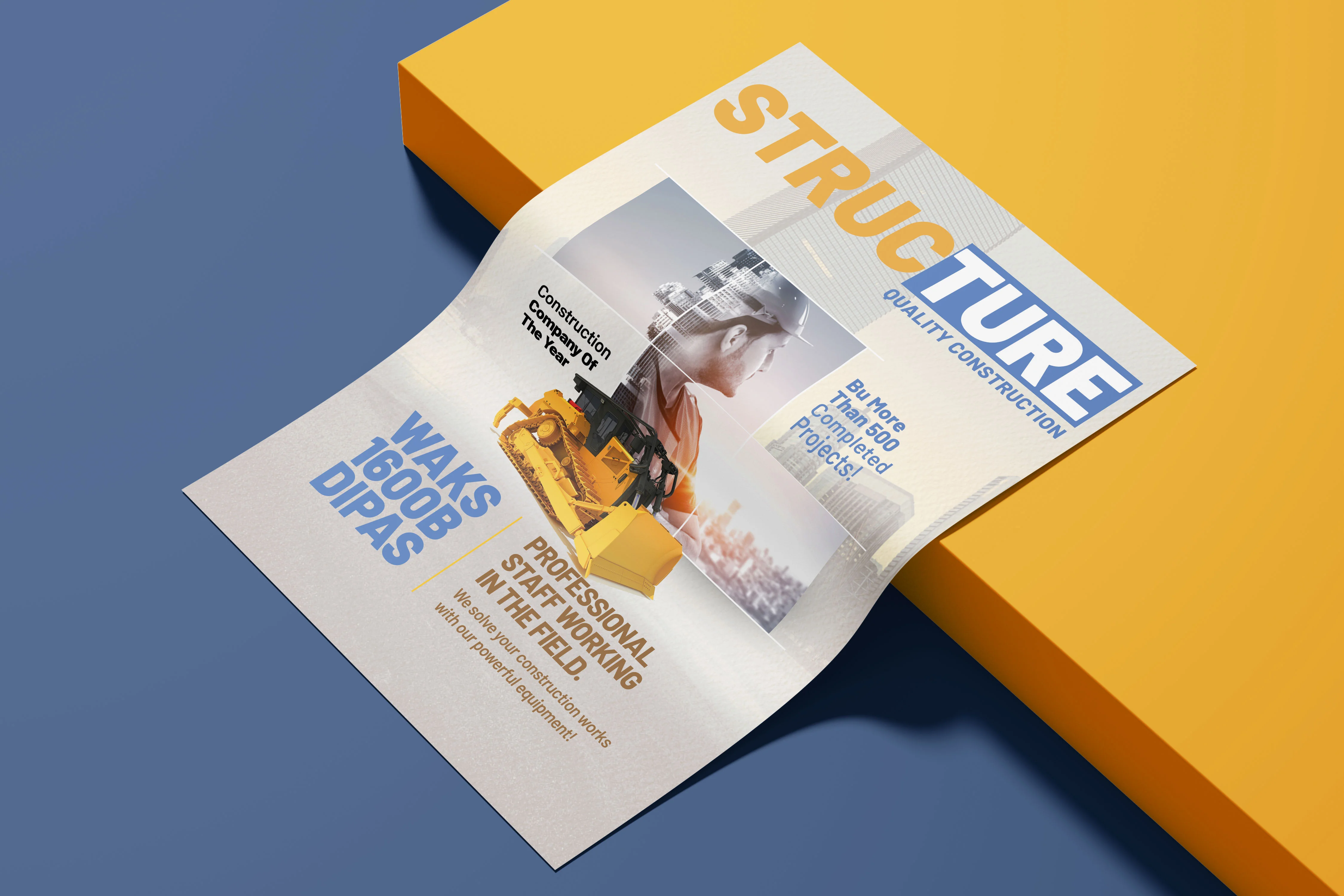 Premium Construction Equipment Flyer Design for STRUCTURE.