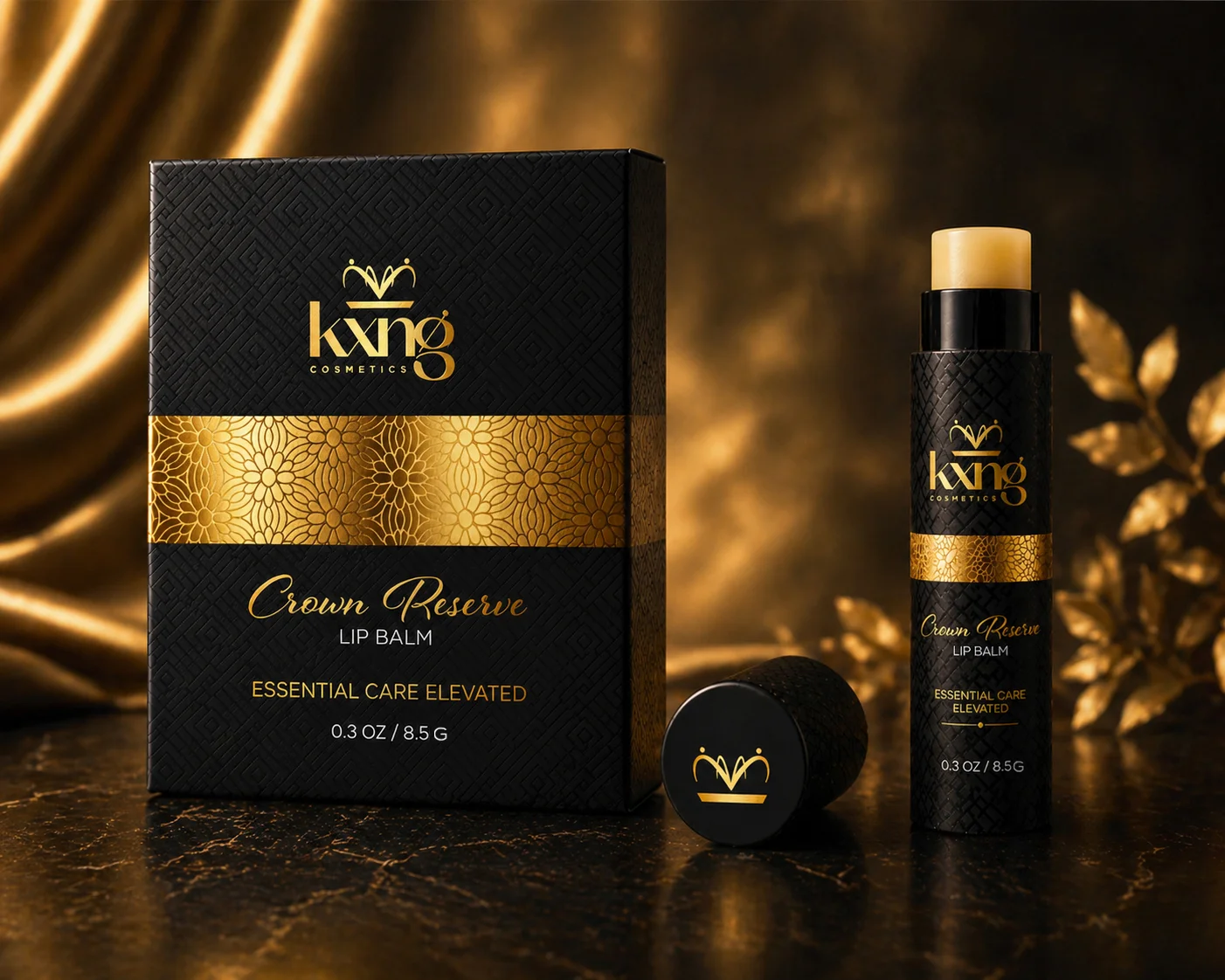 Kxng Cosmetics – Premium Luxury Lip Balm Packaging Design