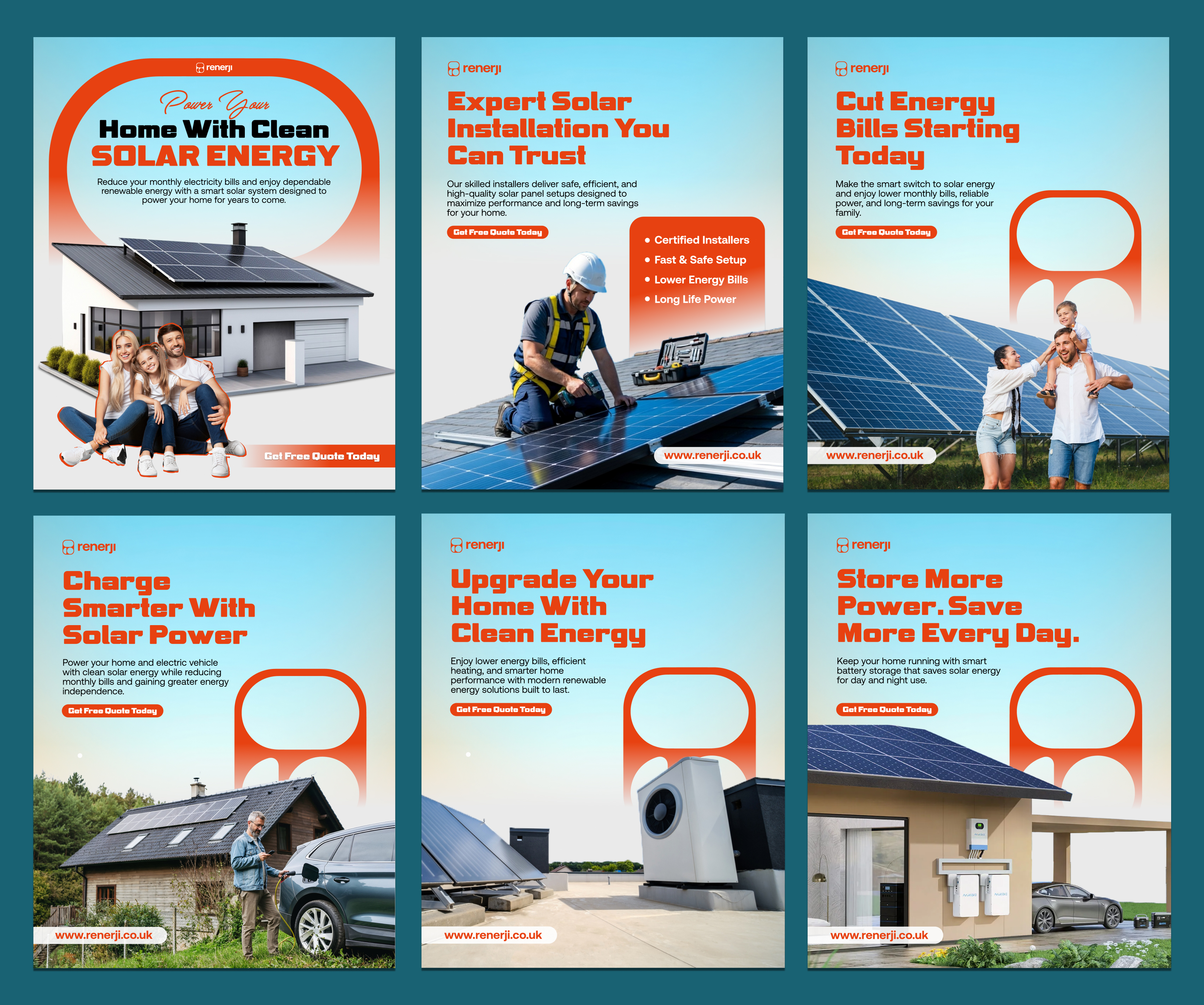 Renerji – Solar Energy Social Media Post Design