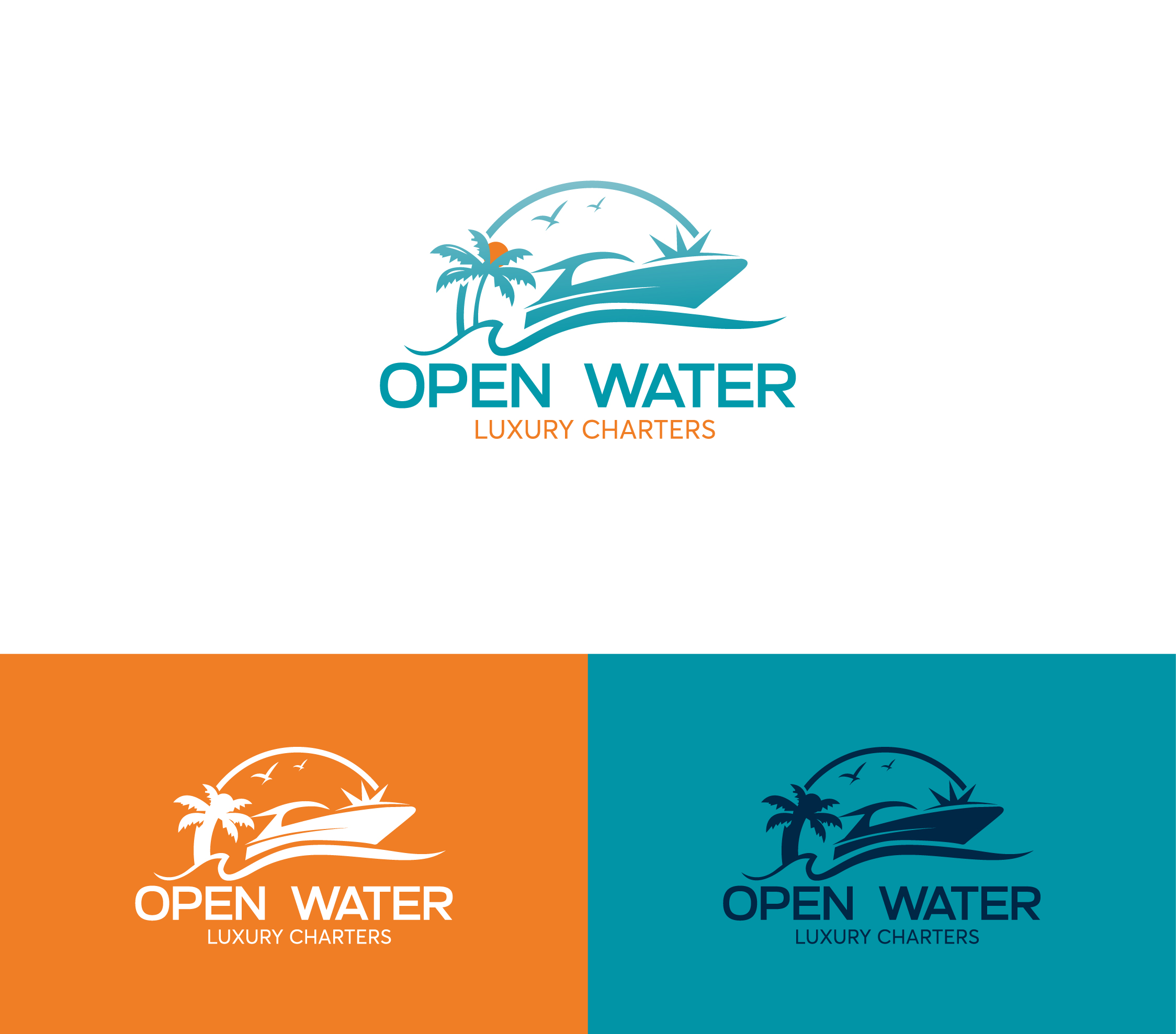 Open Water Luxury Charters | Travel Logo & Brand