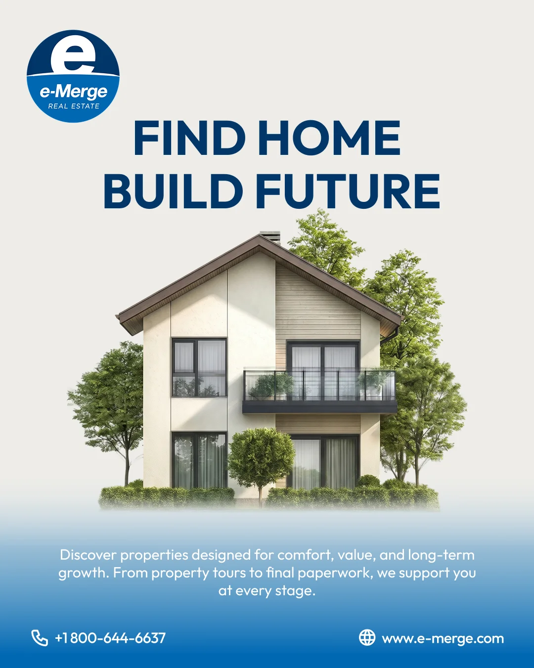 e-Merge Real Estate – Social Media Design