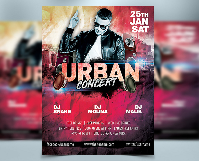 Event Flyer Design for Urban Concert